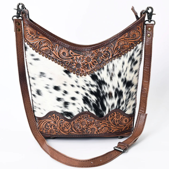 Tooled Leather Shoulder Bag