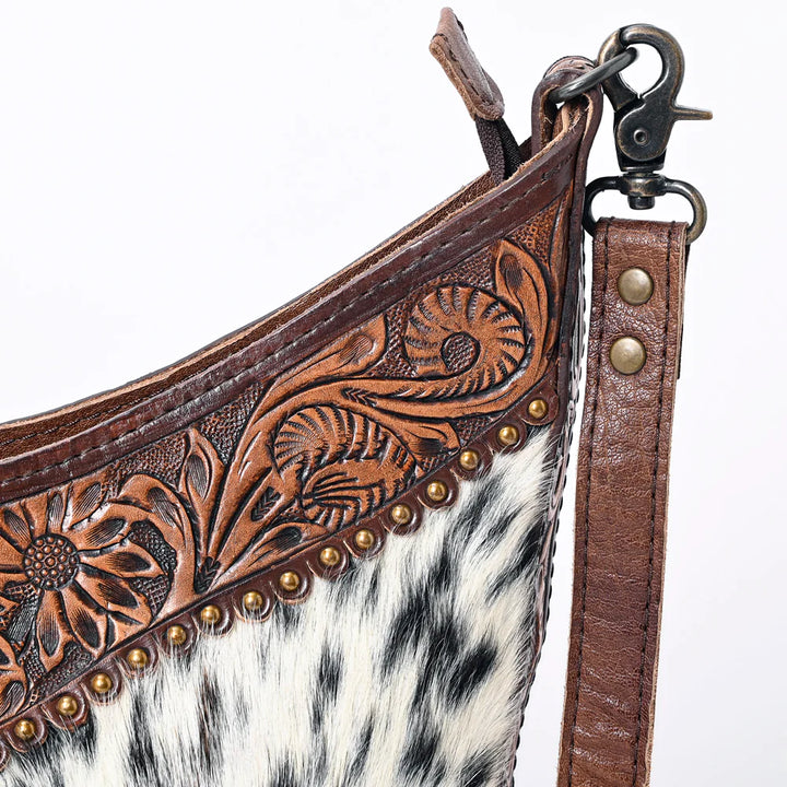 Tooled Leather Shoulder Bag