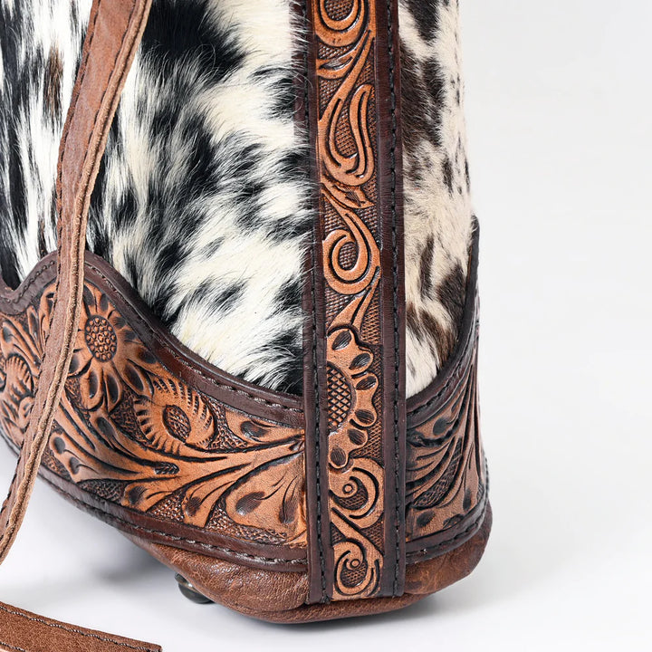 Tooled Leather Shoulder Bag