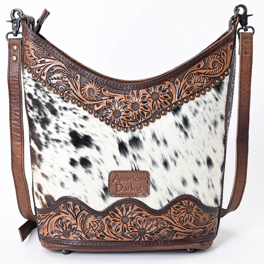 Tooled Leather Shoulder Bag