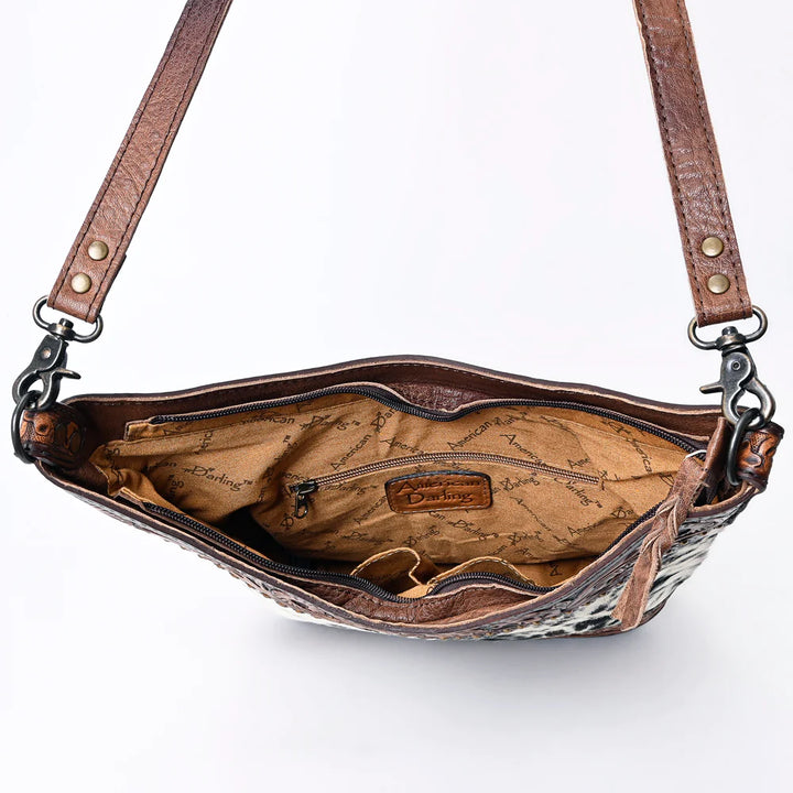 Tooled Leather Shoulder Bag