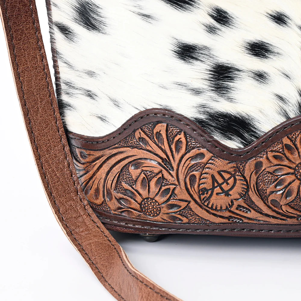 Tooled Leather Shoulder Bag