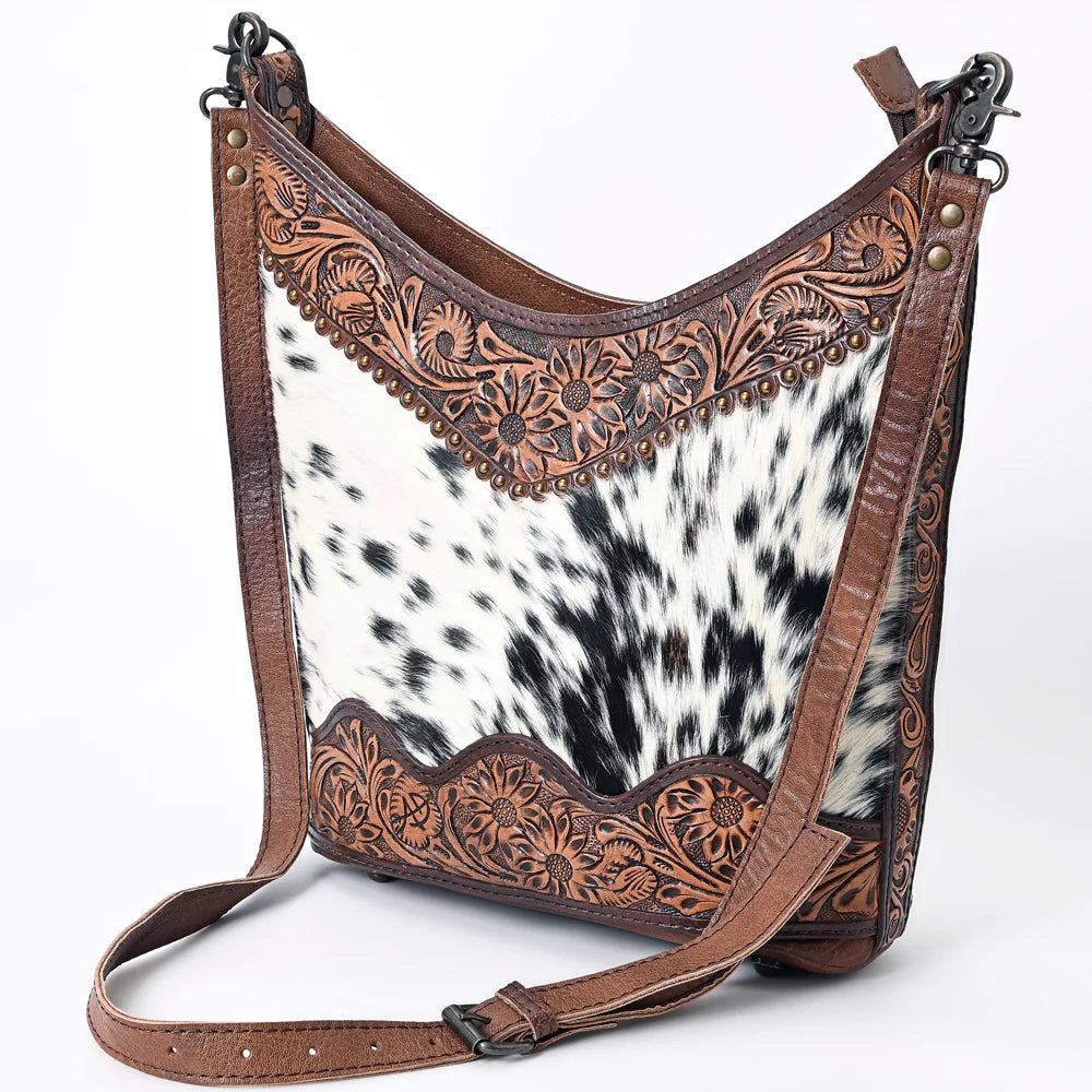 Tooled Leather Shoulder Bag