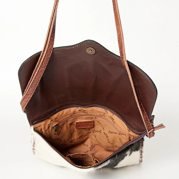 Tooled Leather Concealed Carry Shoulder Bag