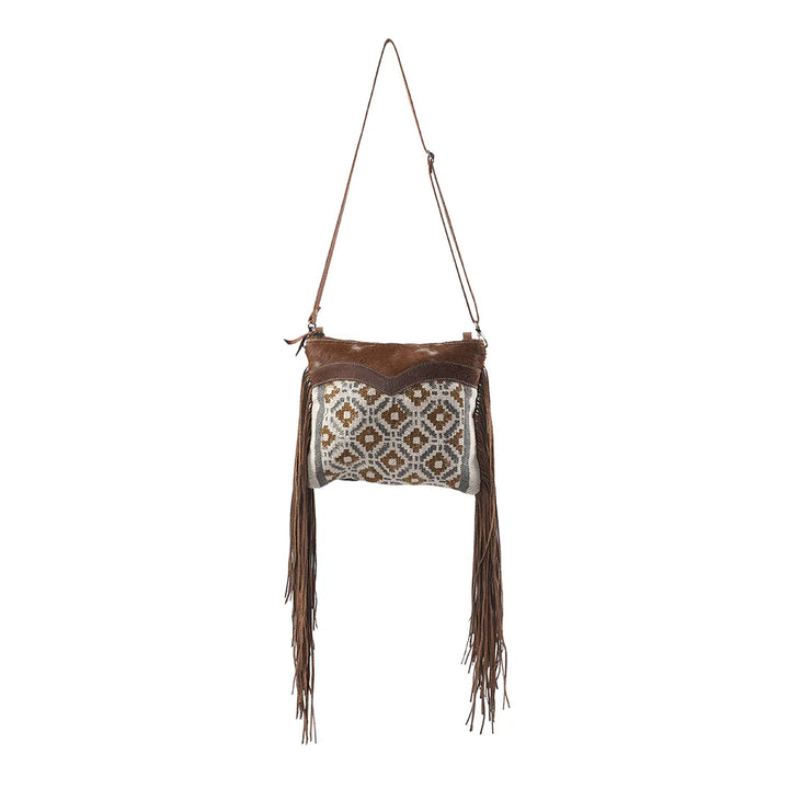 Leather Fringe Crossbody Shoulder Bag