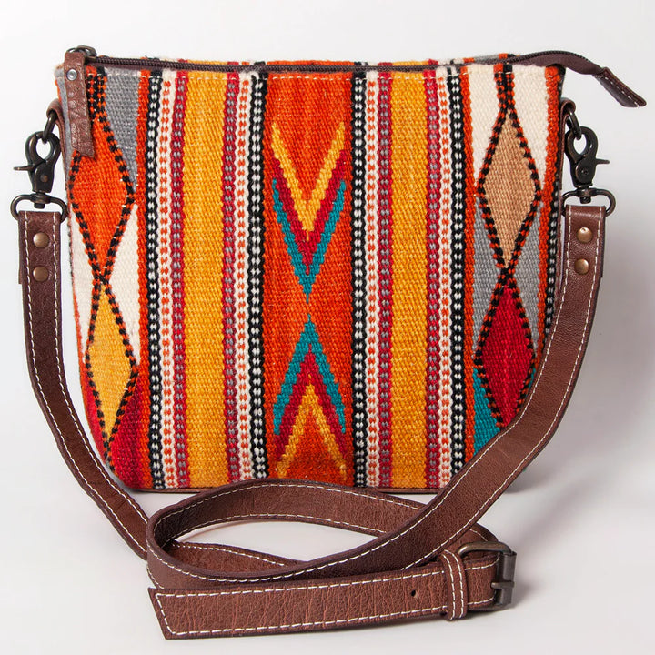 Leather Saddle Blanket Crossbody