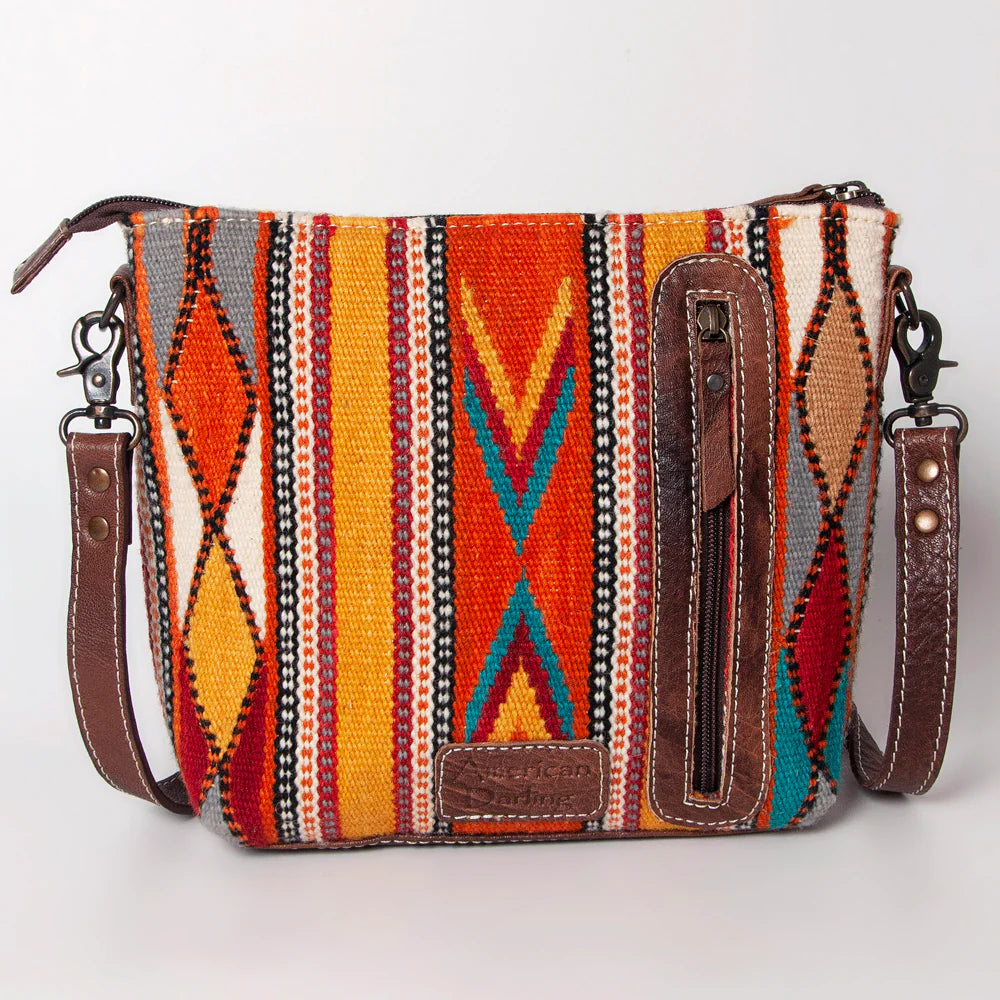 Leather Saddle Blanket Crossbody