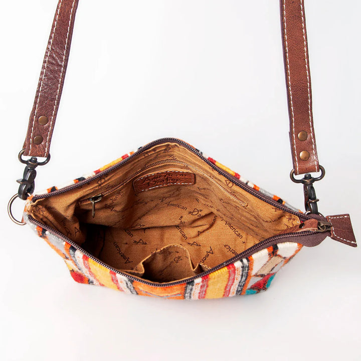 Leather Saddle Blanket Crossbody