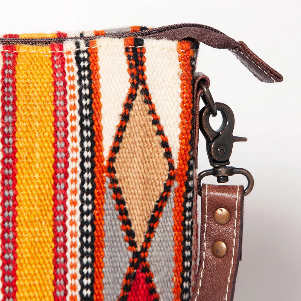 Leather Saddle Blanket Crossbody