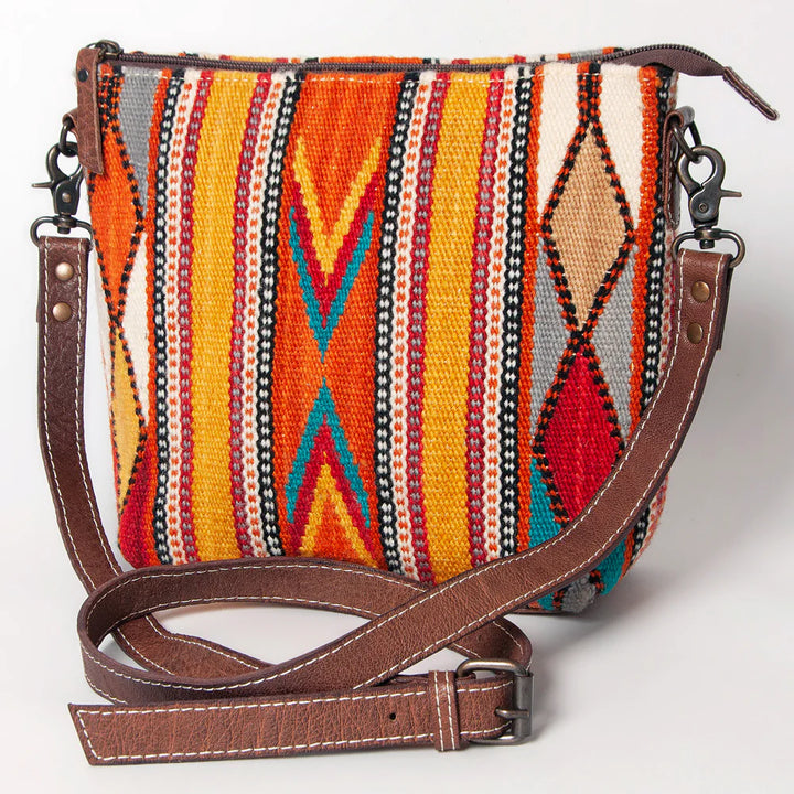 Leather Saddle Blanket Crossbody