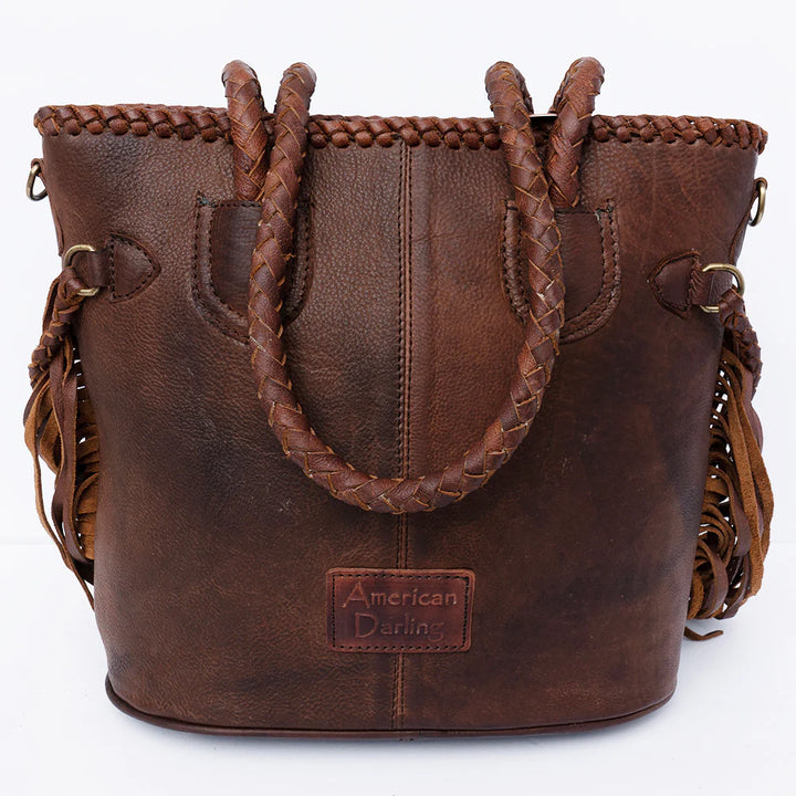 Leather Fringed Shoulder Bag