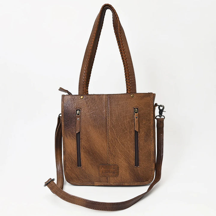 Tooled Leather Concealed Carry Crossbody