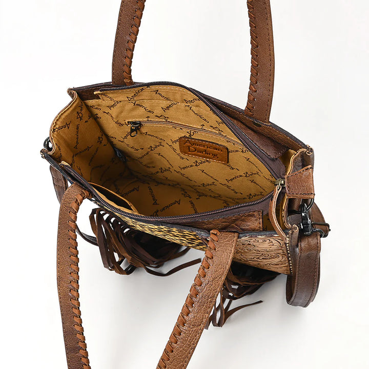 Tooled Leather Concealed Carry Crossbody