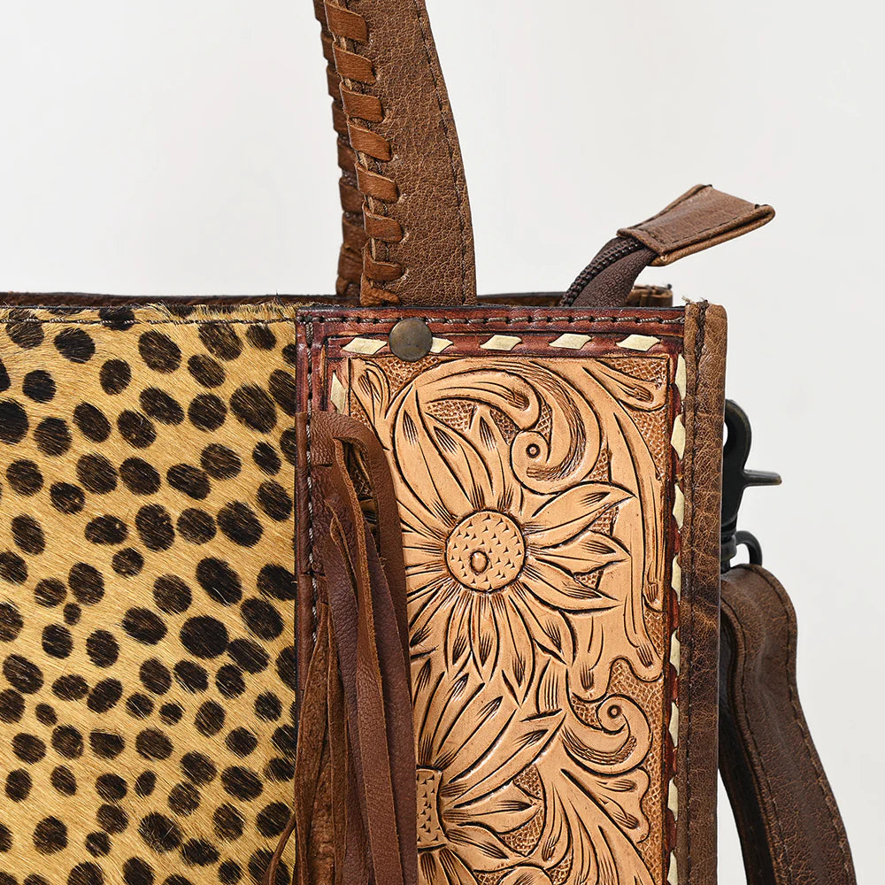 Tooled Leather Concealed Carry Crossbody