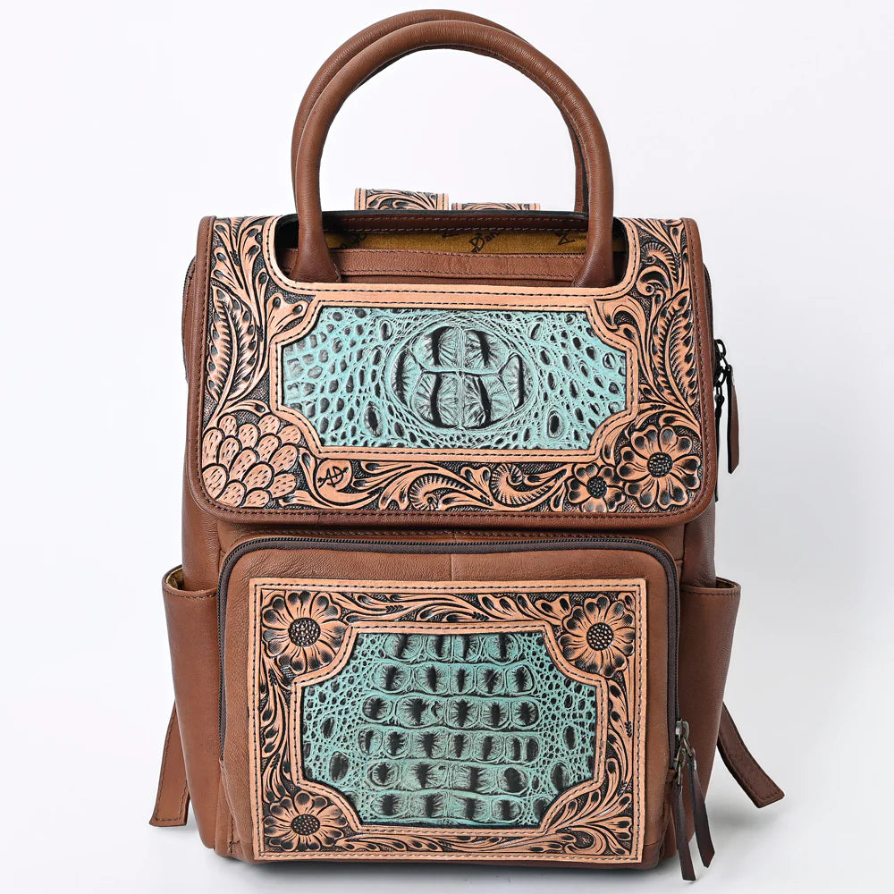 Eleanor Tooled Leather Backpack