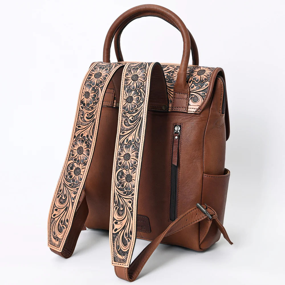 Eleanor Tooled Leather Backpack