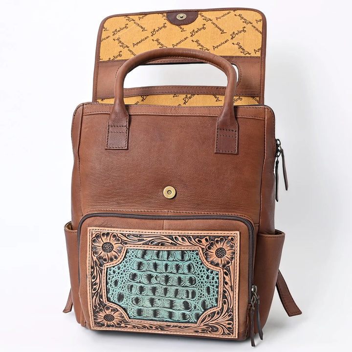 Eleanor Tooled Leather Backpack