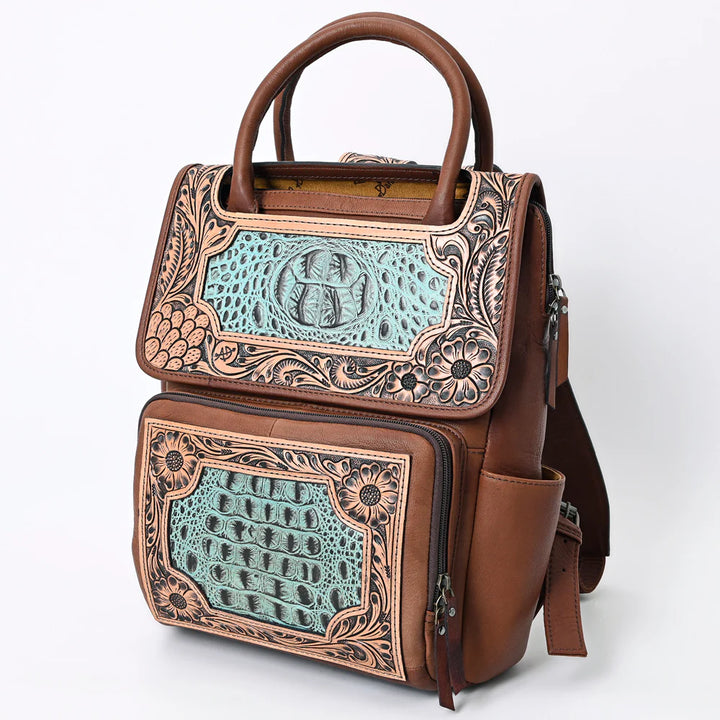 Eleanor Tooled Leather Backpack