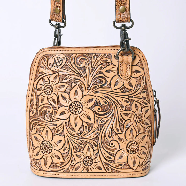 Tooled Leather Crossbody