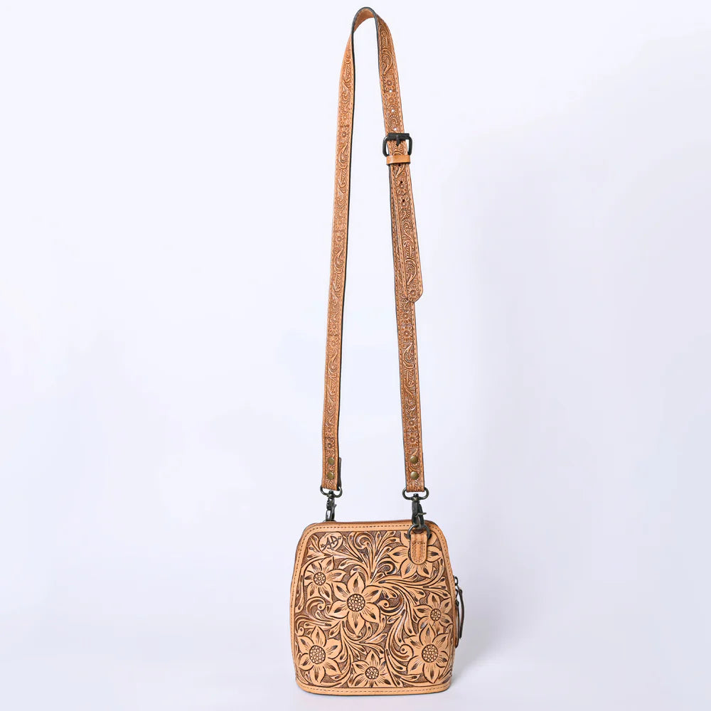 Tooled Leather Crossbody