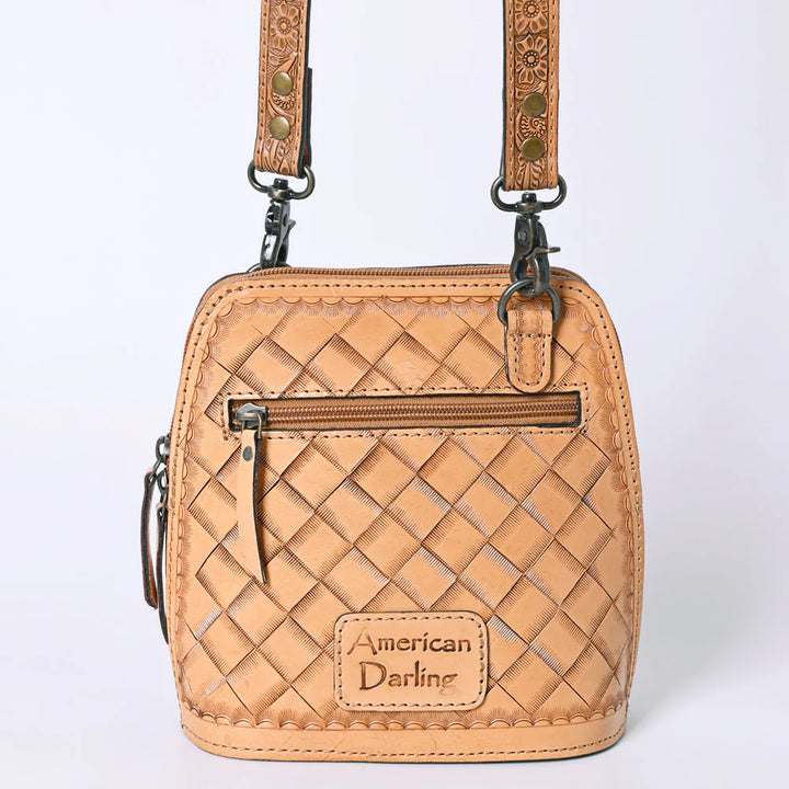 Tooled Leather Crossbody