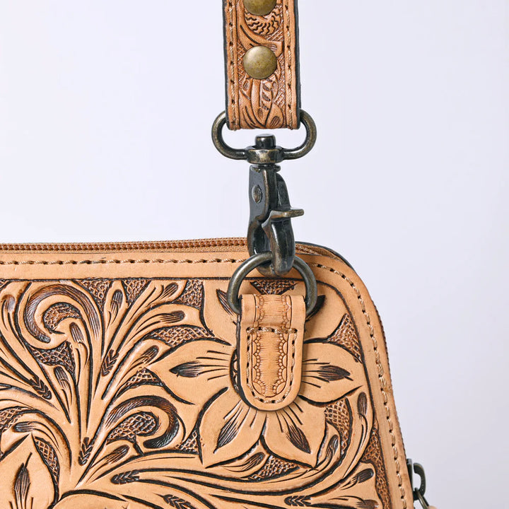 Tooled Leather Crossbody