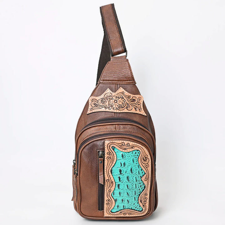 Tooled Leather Sling