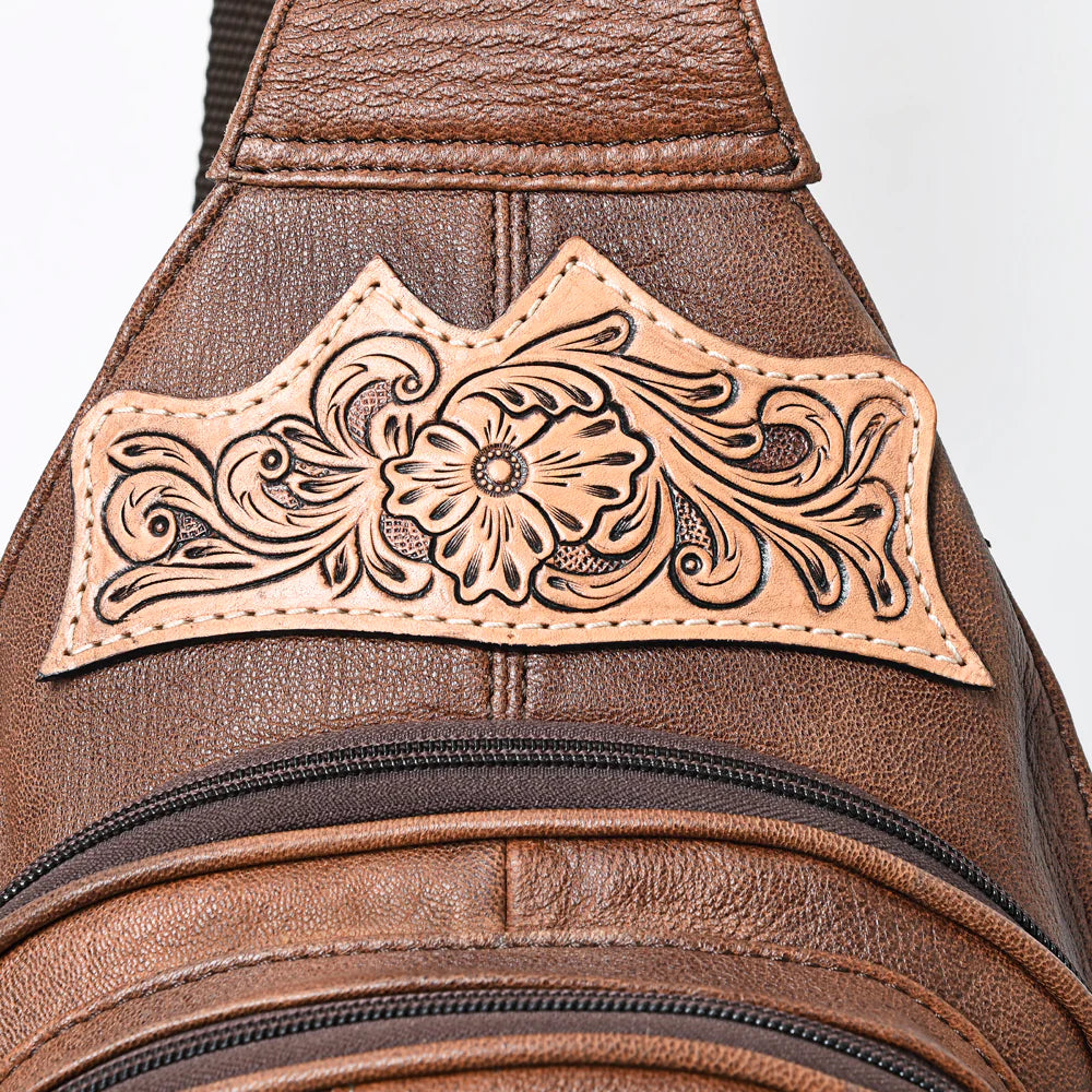 Tooled Leather Sling