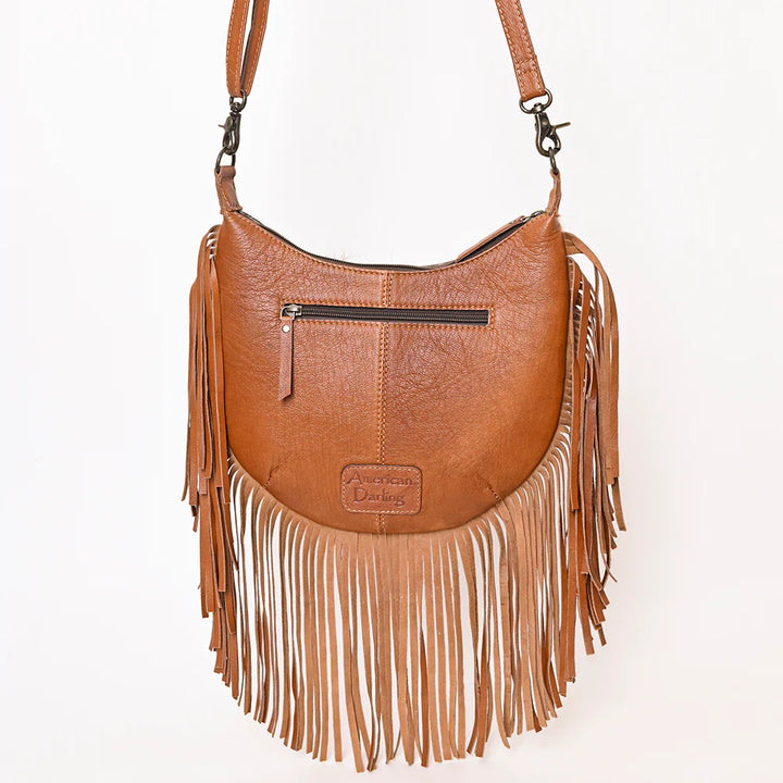 Hobo Western Fringed Leather Shoulder Bag