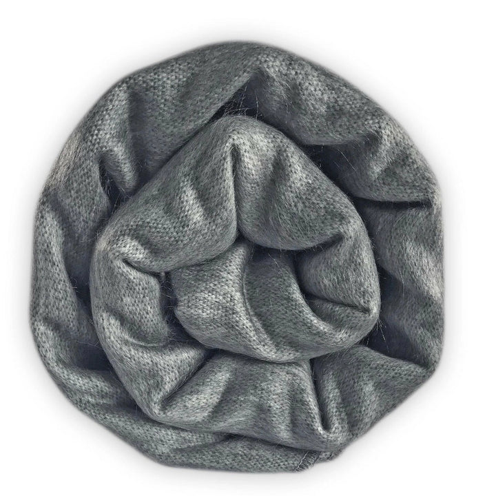 Alpaca Throw Blanket - Neutral Gray