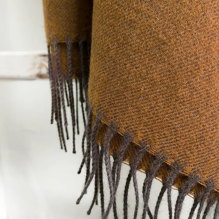 Alpaca Handwoven Scarf-Tapenade