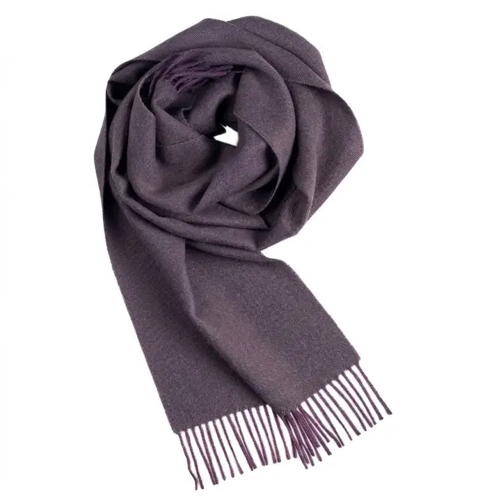 Alpaca Handcrafted Scarf-Elderberry
