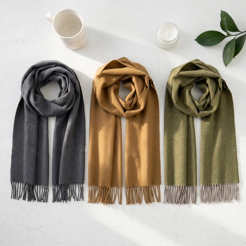 Alpaca Handwoven Scarf-Honey