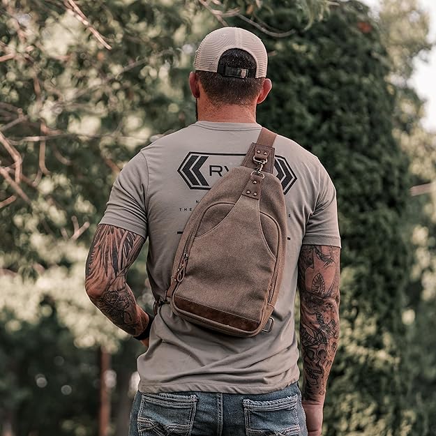 Canvas Sling Concealed Carry Bag