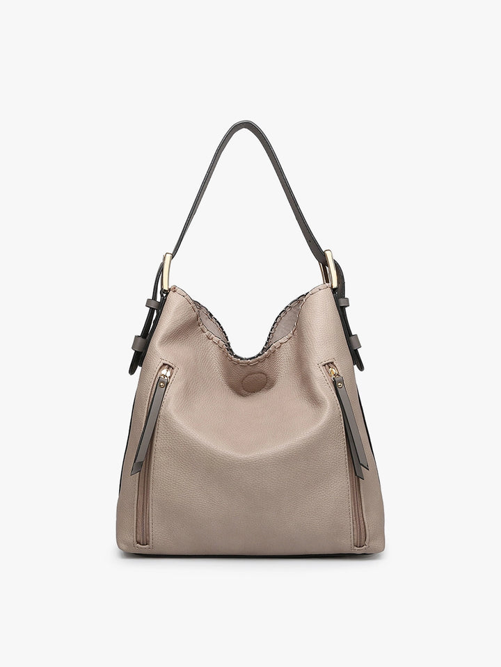 Alexa 2-in-1 Concealed Carry Hobo Bag-Cocoa Pearl