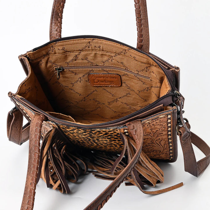 Tooled Leather Concealed Carry Crossbody