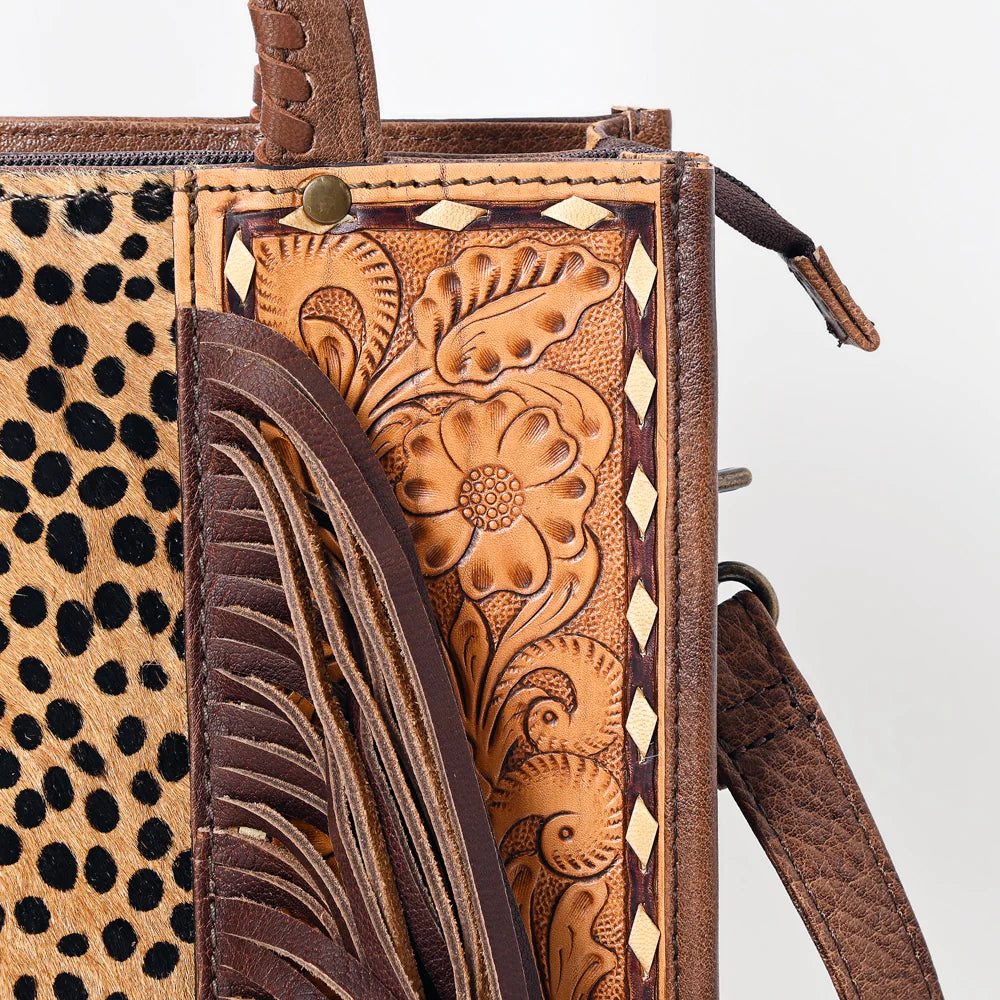 Tooled Leather Concealed Carry Crossbody