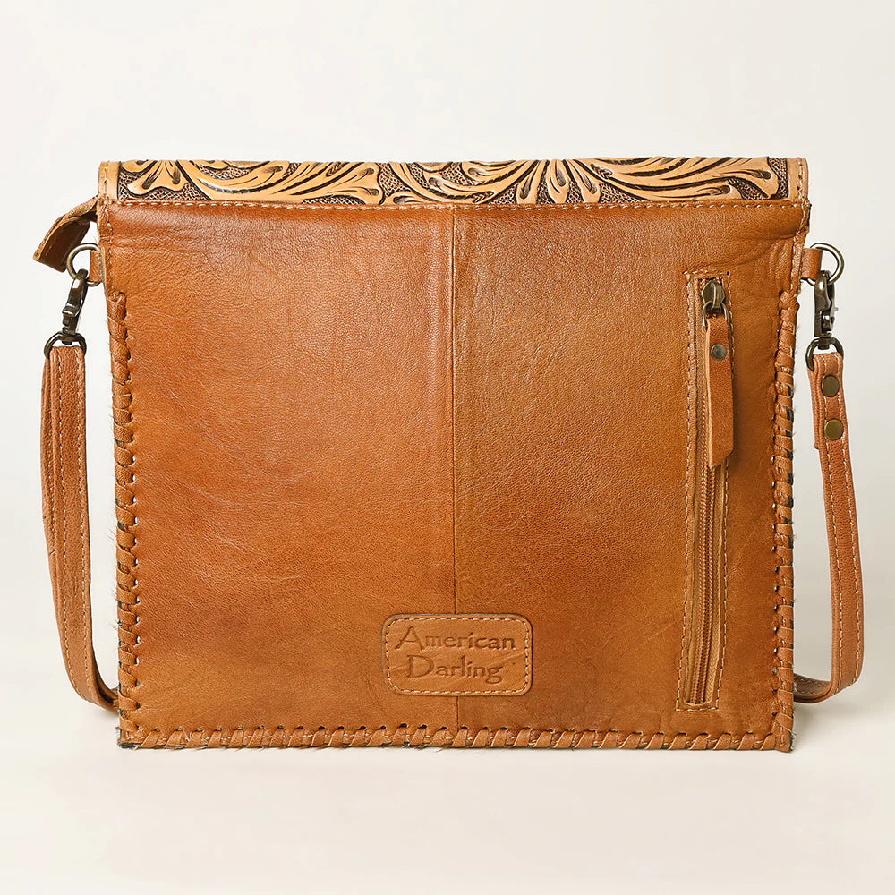 Tooled Leather Shoulder Bag