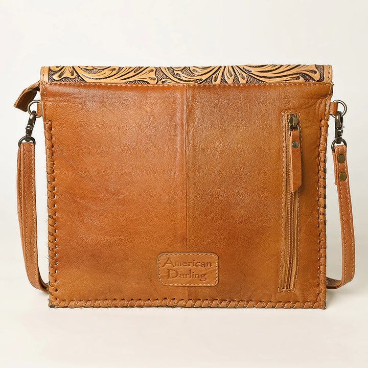 Tooled Leather Shoulder Bag