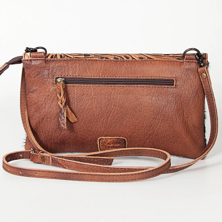 Tooled Leather Clutch Crossbody