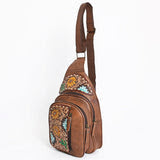 Western Tooled Leather Sling