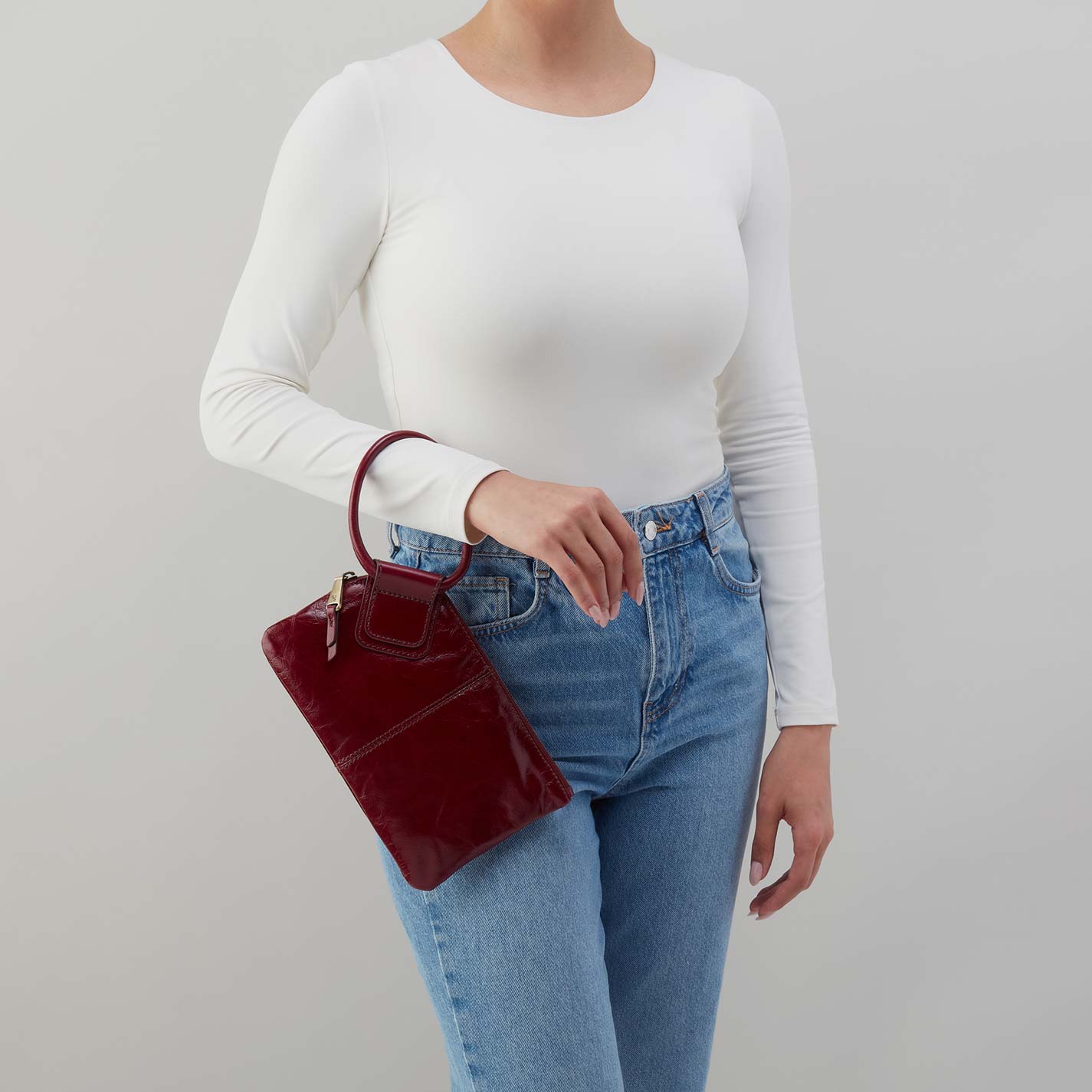 HOBO Sable Buffed Leather Wristlet