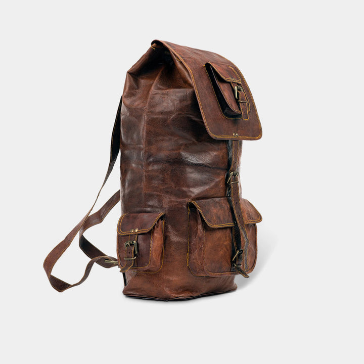 Sierra Leather Travel Backpack