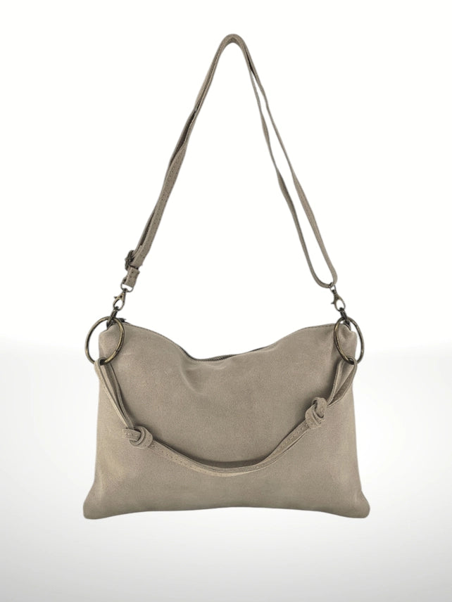 Giada Soft Italian Leather Hobo Bag — Made in Italy