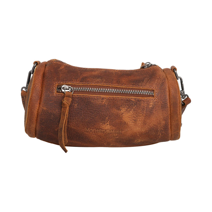Montana West Leather Barrel Bag