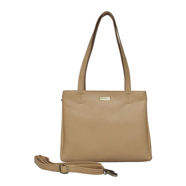 Debra Pebble Grain Genuine Leather Crossbody