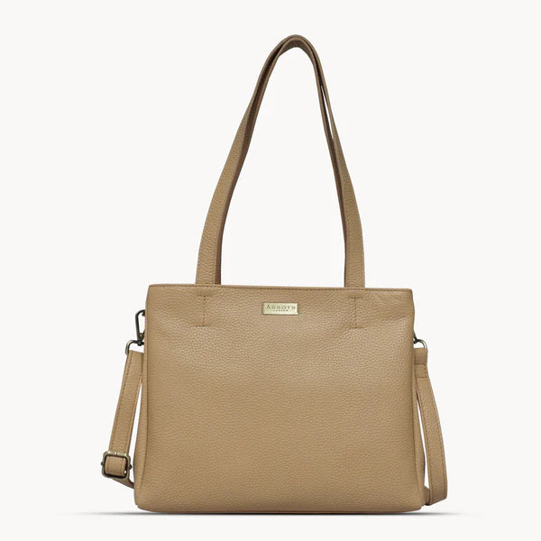 Debra Pebble Grain Genuine Leather Crossbody