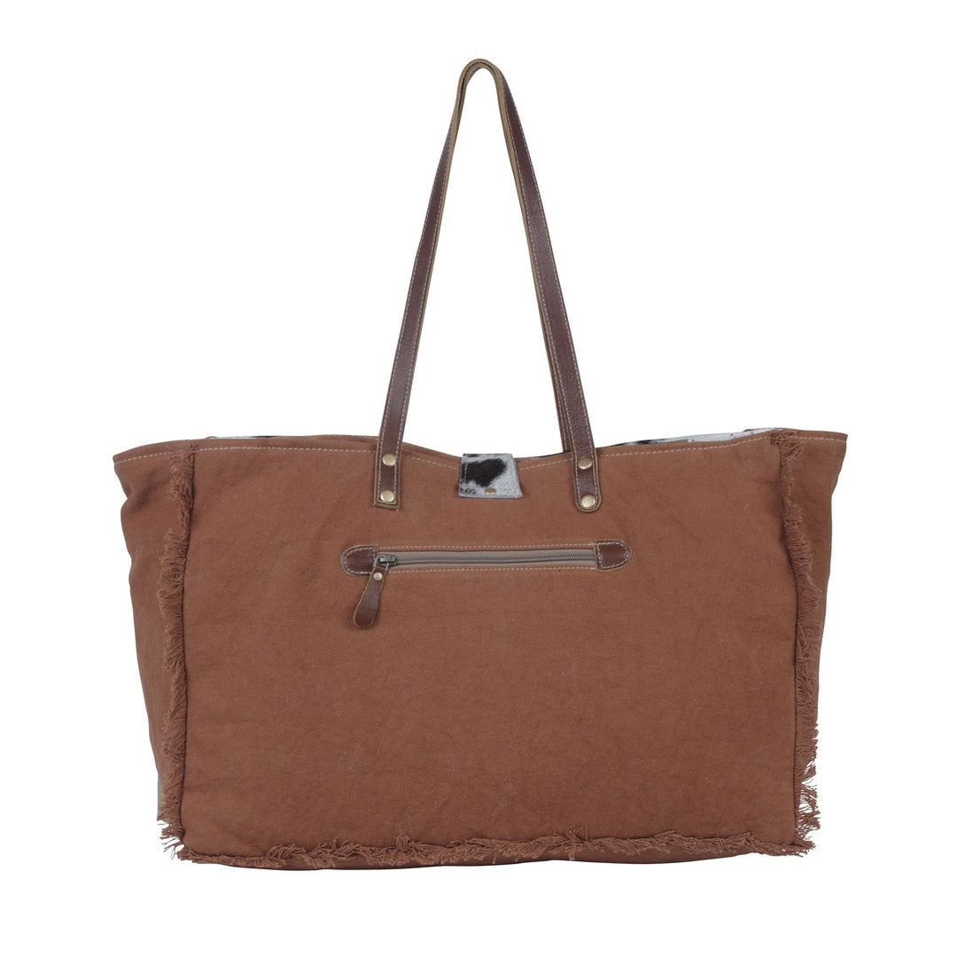 Enamor Leather & Canvas Weekender Bag