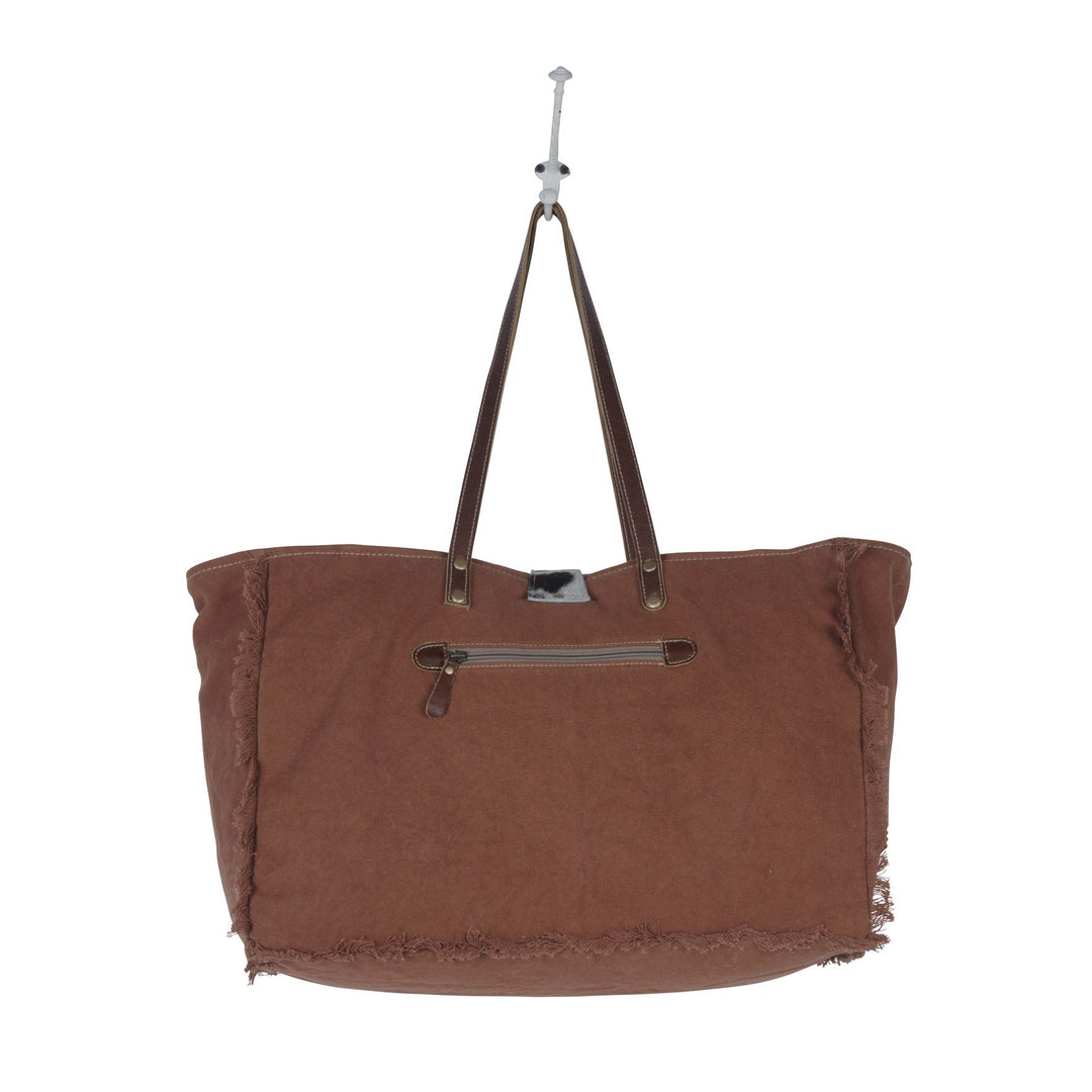 Enamor Leather & Canvas Weekender Bag