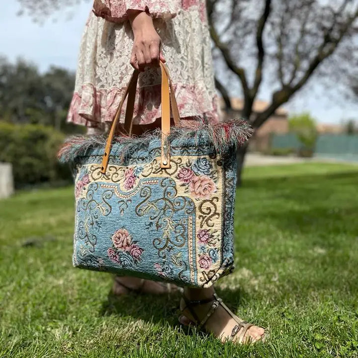 Italian Carpet Shopper Bag